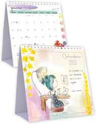 Calendario da Tavolo Disegnata Piramide Akena Anno 2026 17x16cm. By Sara Pucci e Guido Olivieri DS26PI