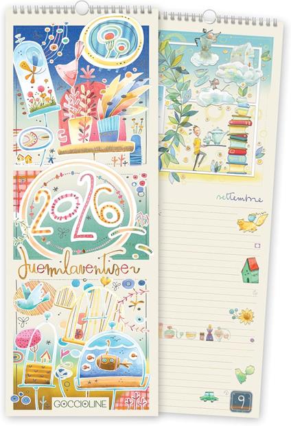 GO: CALENDARIO SPIRALE Goccioline 2026