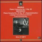Sonata per pianoforte n.23 / Concerto per pianoforte n.2 - CD Audio di Ludwig van Beethoven,Johannes Brahms,Gewandhaus Orchester Lipsia,Franz Konwitschny,Elly Ney
