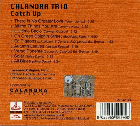 Catch Up - CD Audio di Calandra Trio - 2