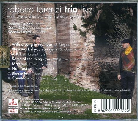 Live - CD Audio di Roberto Tarenzi - 2