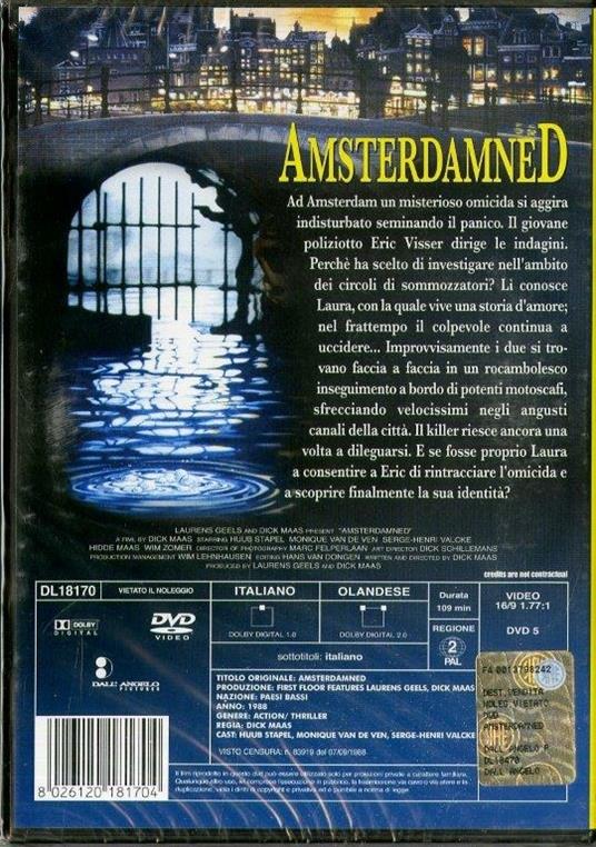 Amsterdamned di Dick Maas - DVD - 2