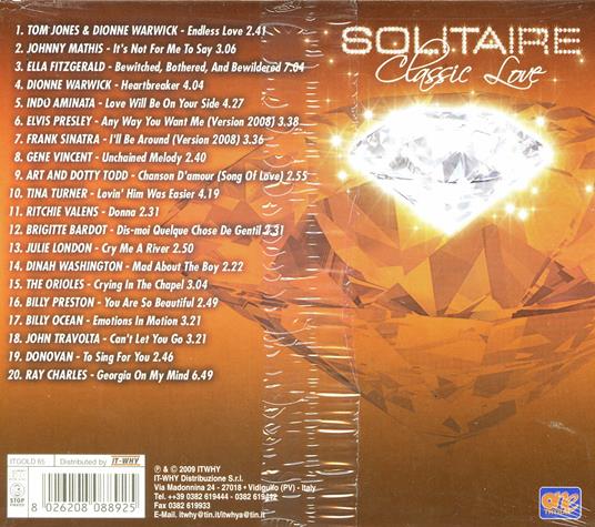 Solitaire. Classic Love vol.2 - CD Audio - 2