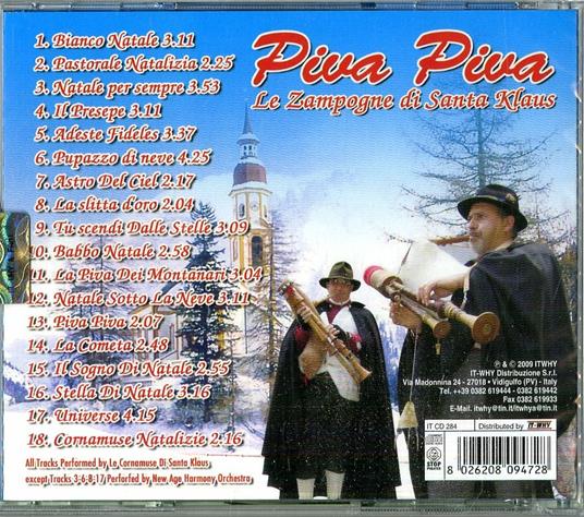 Piva piva. Le zampogne di Santa Klaus - CD Audio - 2