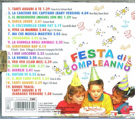 Festa di compleanno - CD Audio - 2