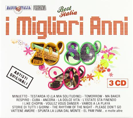 I migliori anni 70' 80' 90' - CD Audio