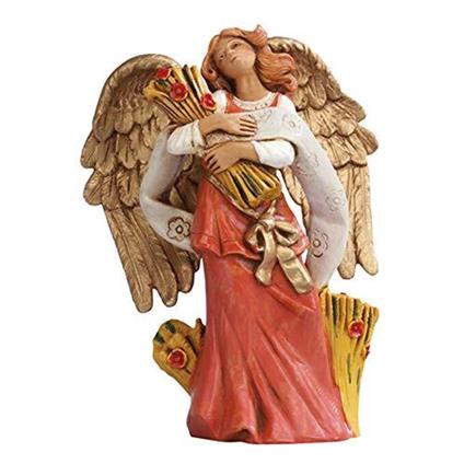 Fontanini Statuine Presepe: Angelo con fascina di Grano tra Le Mani 12 cm 1077