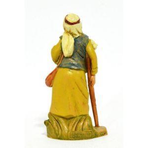 Fontanini Pastore Con Stampella 12Cm Statuina Statuetta In Resina Presepe (F-37)