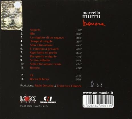 Bonora - CD Audio di Marcello Murru - 2