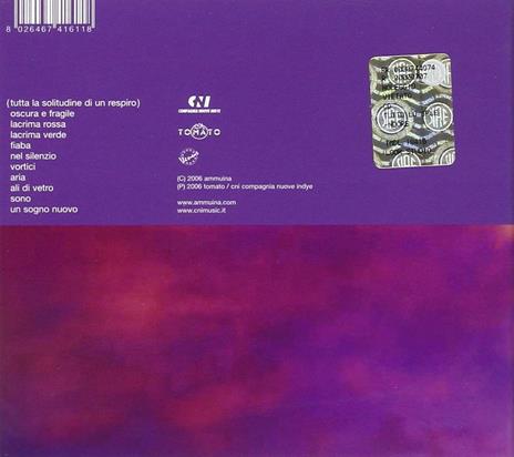 Tutto lo splendore di un respiro - CD Audio di Ammunia - 2