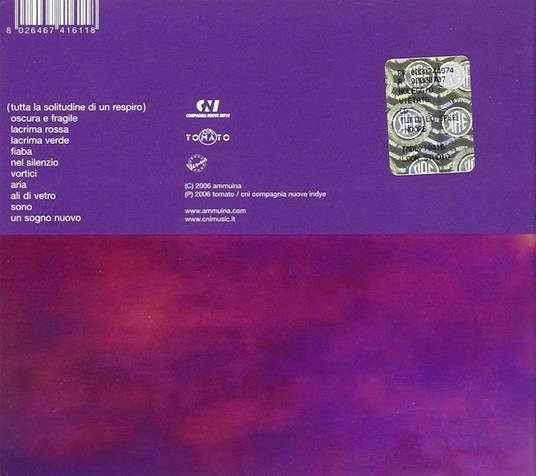 Tutto lo splendore di un respiro - CD Audio di Ammunia - 2