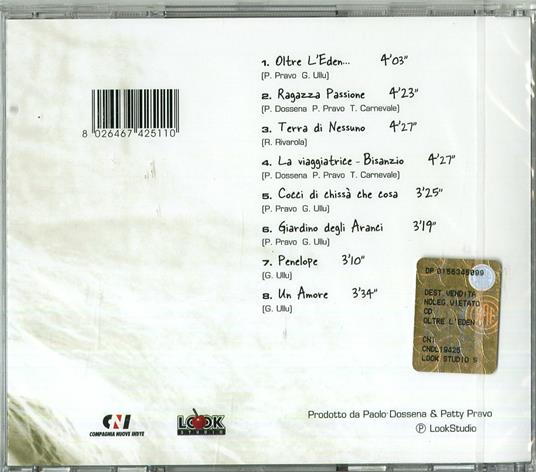 Oltre l'Eden - CD Audio di Patty Pravo - 2