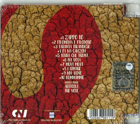 Terra Che Trema - CD Audio di Tarantolati di Tricarico - 2