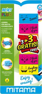 Gomma mitama reset fluo per matita pz. 4