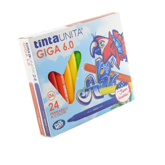 Pennarelli Tinta Unita Giga 6.0 24Pz