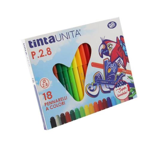 Pennarelli Tinta Unita Punta 2.8 18Pz