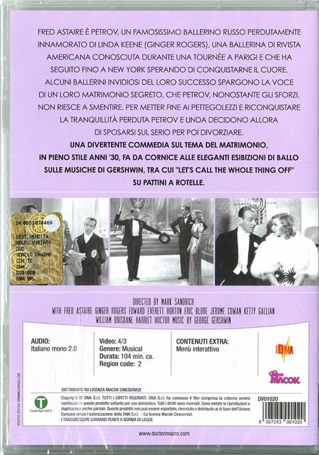 Voglio danzare con te di Mark Rex Sandrich - DVD - 2