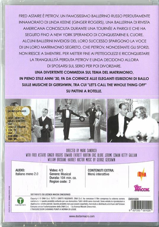 Voglio danzare con te di Mark Rex Sandrich - DVD - 2