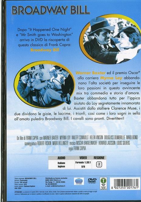 Broadway Bill di Frank Capra - DVD - 2