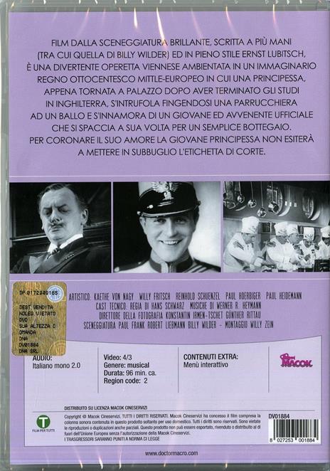 Sua altezza comanda di Hanns Schwarz - DVD - 2