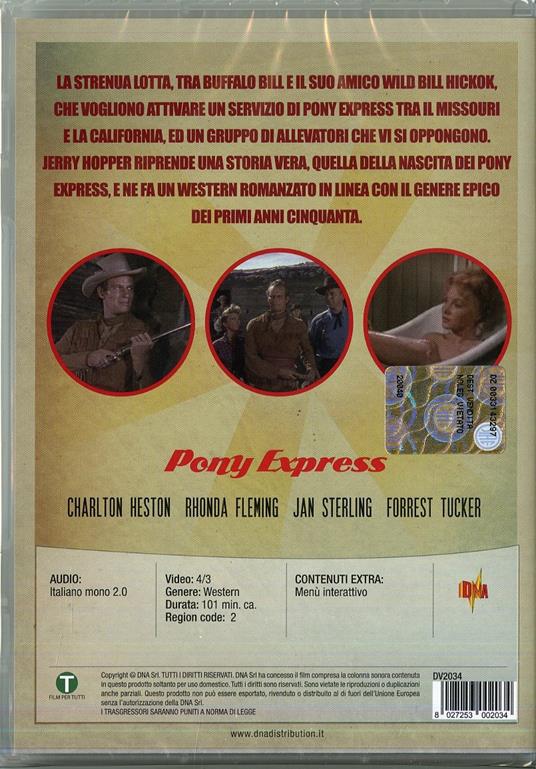 Pony Express di Jerry Hopper - DVD - 2