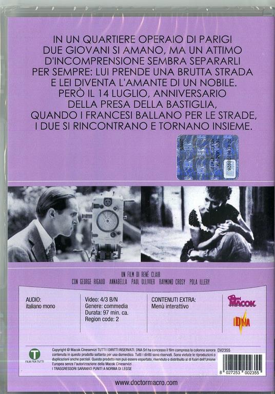 Per le vie di Parigi di Rene' Clair - DVD - 2