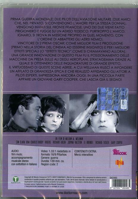 Ali. Wings (DVD) di William A. Wellman - DVD - 2