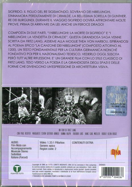I Nibelunghi (DVD) di Fritz Lang - DVD - 2