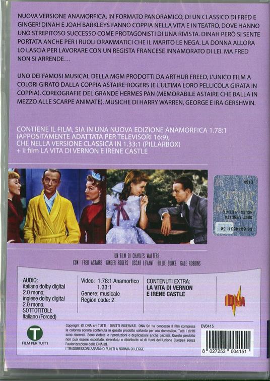 I Barkleys di Broadway - La vita di Vernon e Irene Castle (DVD) di Charles Walters,Henry C. Potter - DVD - 2