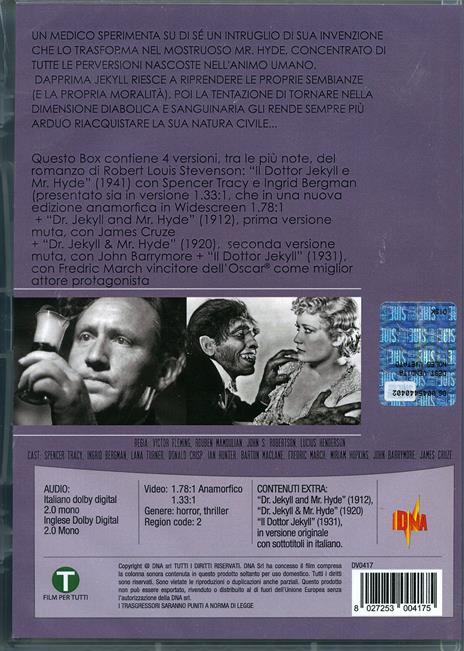 Il Dottor Jekyll e Mr Hyde. New Widescreen Collector's Edition (2 DVD) di Victor Fleming,Rouben Mamoulian,John S. Robertson,Lucius Henderson - DVD - 2