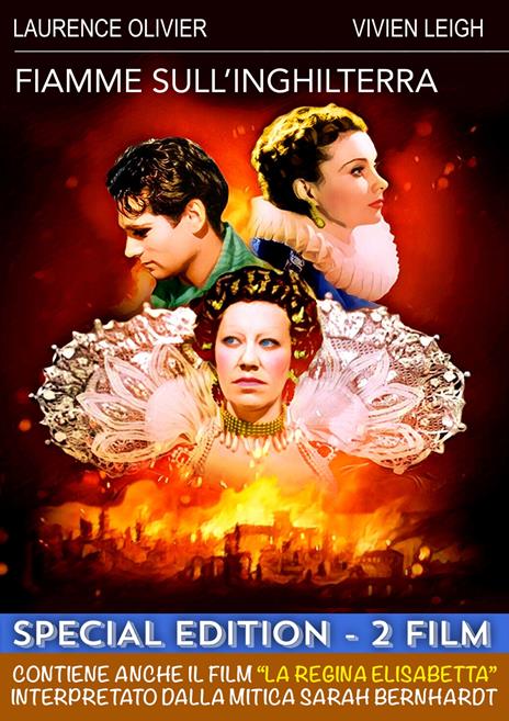 Fiamme sull'Inghilterra - La regina Elisabetta (DVD) di Henri Desfontaines - DVD
