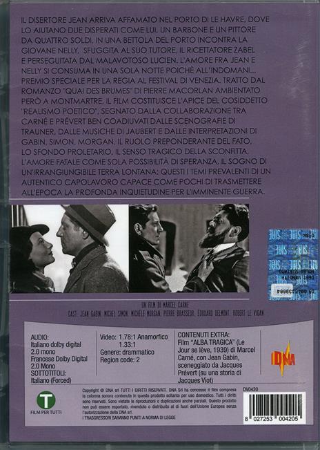 Il porto delle nebbie (DVD) di Marcel Carné - DVD - 2