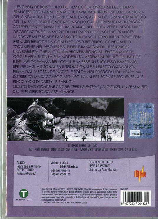 Le croci di legno - J'Accuse (DVD) di Raymond Bernard,Abel Gance - DVD - 2