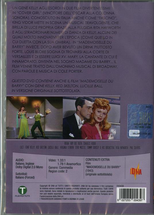 Cover Girl - Mademoiselle Du Barry (DVD) di Roy Del Ruth,Charles Vidor - DVD - 2