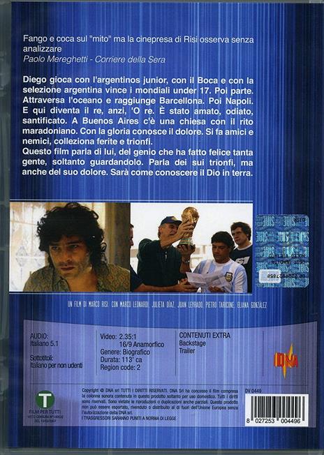 Maradona. La mano di Dios (DVD) di Marco Risi - DVD - 2