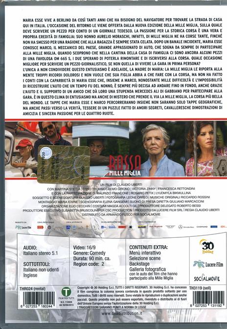 Rosso Mille Miglia di Claudio Uberti - DVD - 2