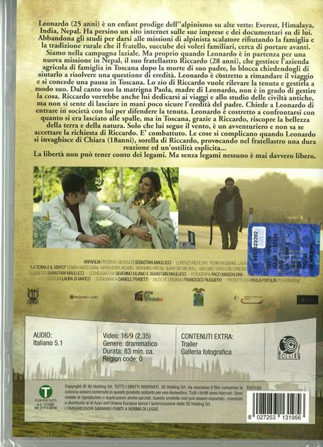La terra e il vento (DVD) di Sebastian Maulucci - DVD - 2