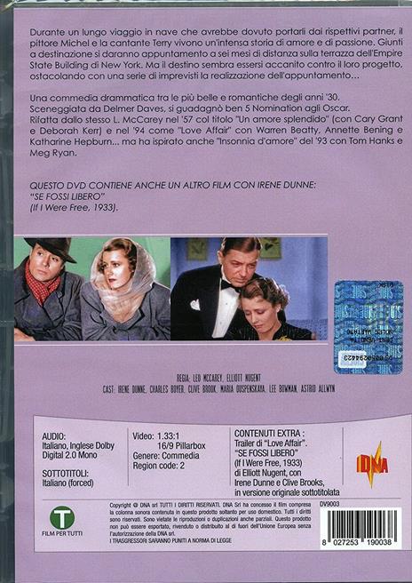 Love Affair. Un grande amore (DVD) di Leo McCarey - DVD - 2