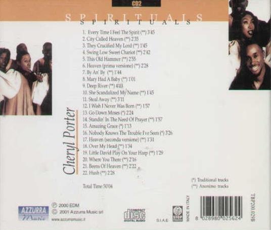 Spirituals - CD Audio di Cheryl Porter - 2