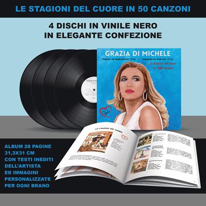 Le stagioni del cuore in 50 canzoni (Cofanetto 4 LP + Libretto) - Vinile LP di Grazia Di Michele