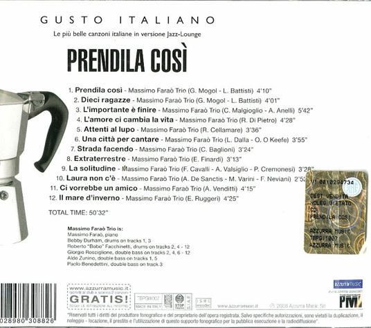 Prendila così - CD Audio di Massimo Faraò - 2