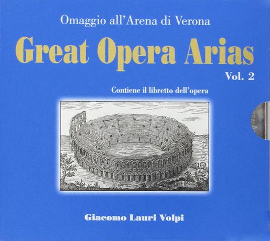 Volpi Giacomo Lauro - Great Opera Arias - Vol. 2   Libretto - CD Audio