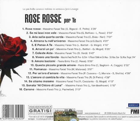Rose rosse per te - CD Audio - 2