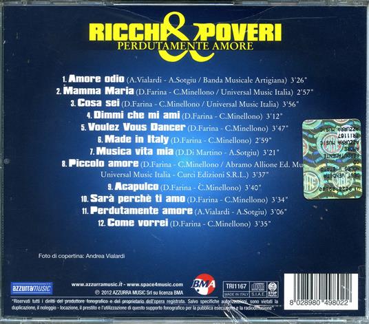 Perdutamente amore - CD Audio di Ricchi e Poveri - 2