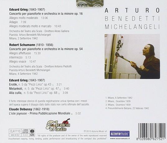 Arturo Benedetti Michelangeli - CD Audio di Arturo Benedetti Michelangeli - 2