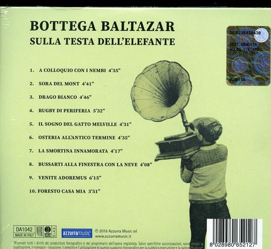 Sulla testa dell'elefante - CD Audio di Bottega Baltazar - 2