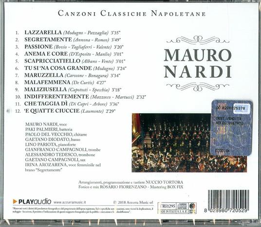 Canzoni classiche napoletane - CD Audio di Mauro Nardi - 2