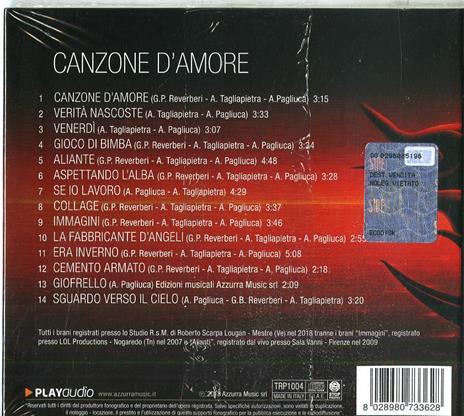 Canzone d'amore - CD Audio di Tony Pagliuca - 2