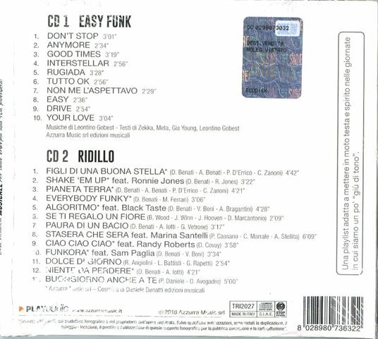 Una carica di espresso - CD Audio di Ridillo,Easy Funk - 2