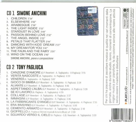 Pianoforte in sottofondo - CD Audio di Tony Pagliuca,Anichini Simone - 2